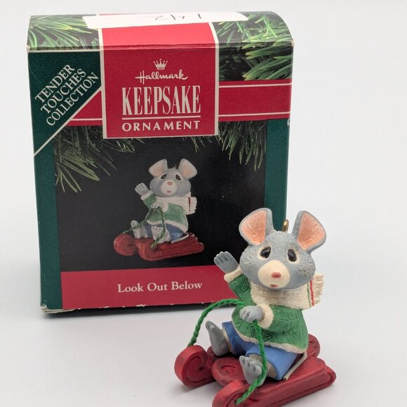 Hallmark Keepsake Look Out Below 1991, Tender Touches Collection Ornament - Picture 2 of 10